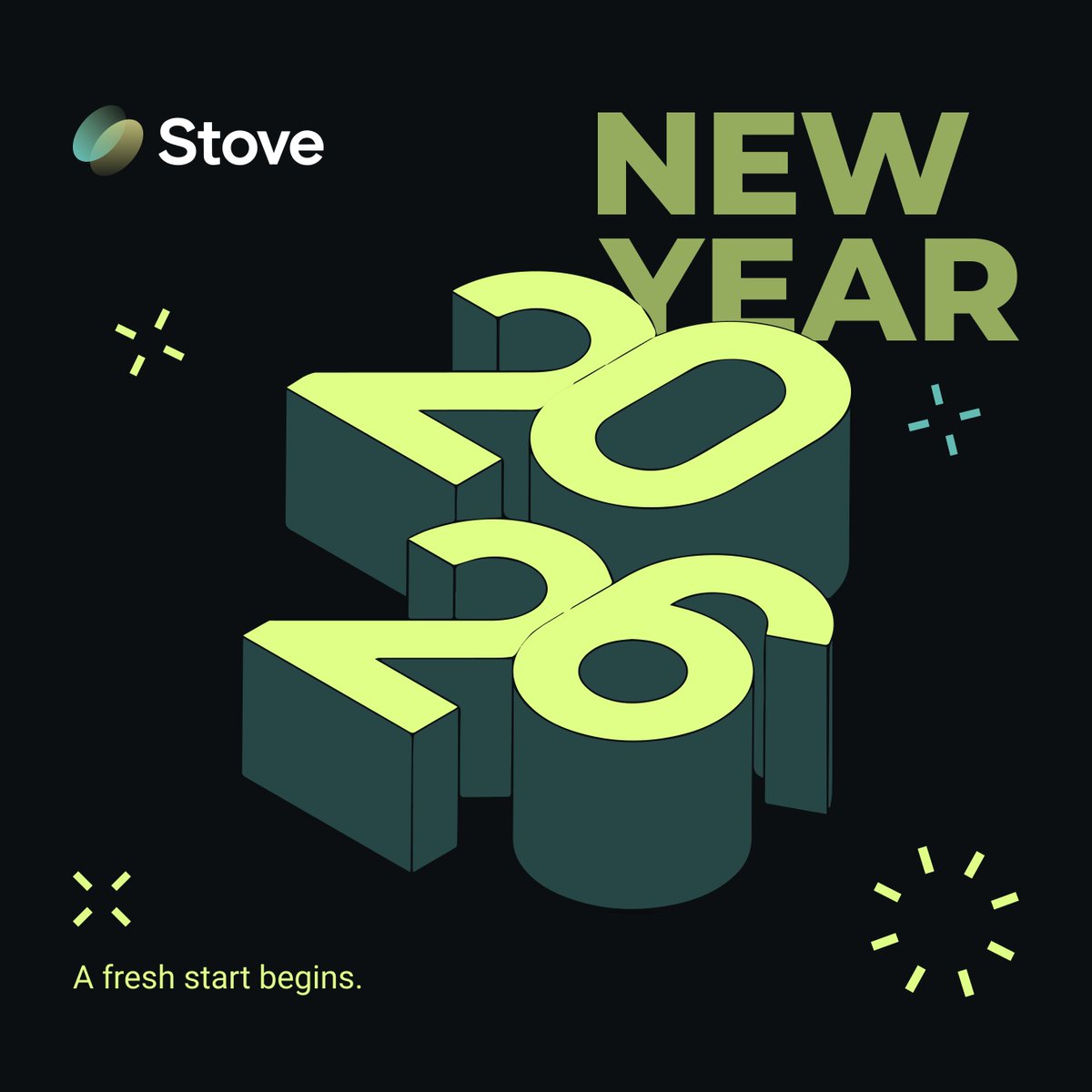 stoveprotocol's tweet image. 🎆Happy New Year from Stove Protocol.

2026. Built, not announced.

Stove enters the new year as open, shared infrastructure for real equities on-chain.

#stocks #HappyNewYear2026 #HappyNewYear #Web3 #StoveProtocol #token