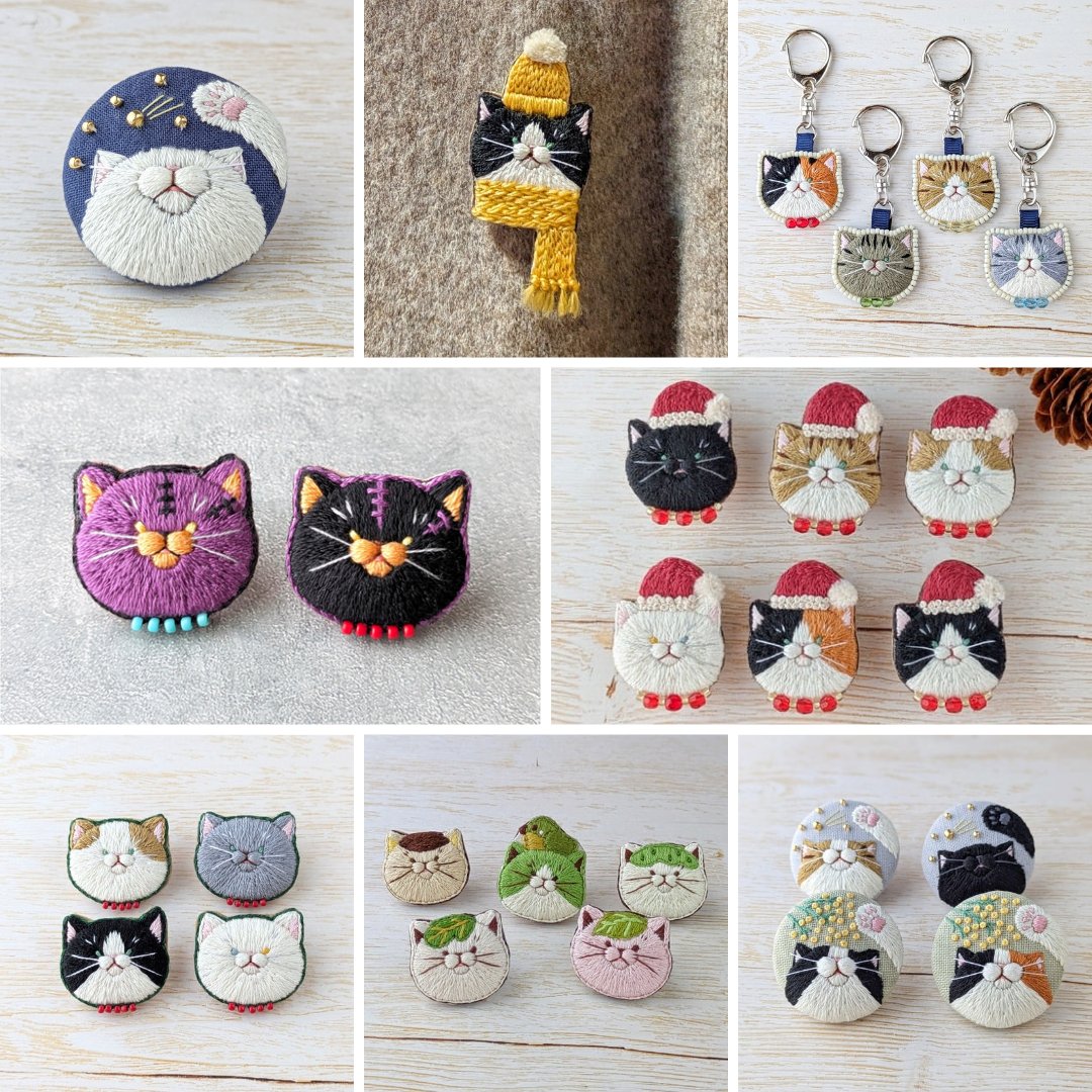 豆《ネコの刺繍 》 (@mame85023) / Posts / X