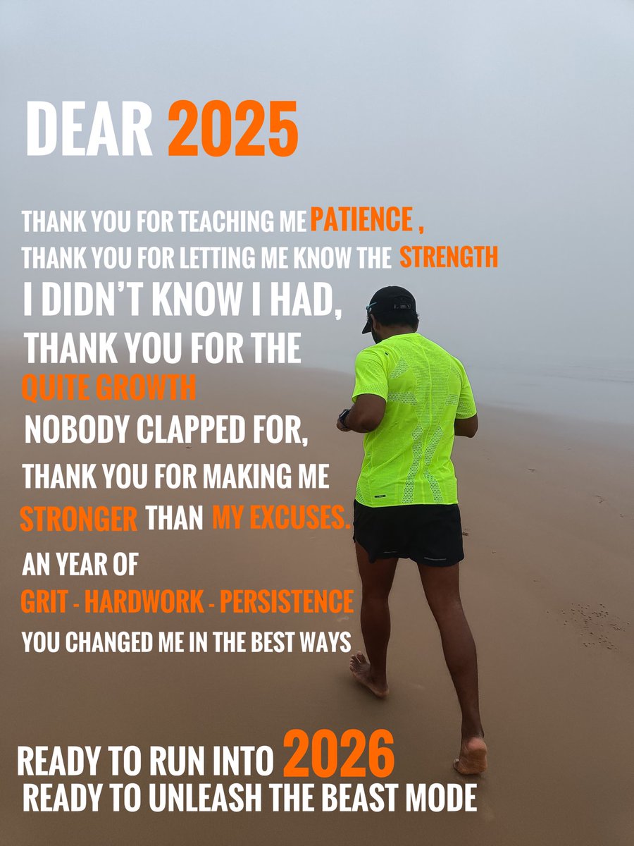 ravitejsahu's tweet photo. 2025
Sometimes Slow
Sometimes Hard
But never wasted
#run #runningwrapped #Stravawrapped
#runrecap #Strava #2025running #running https://t.co/3v70VPMd5l
