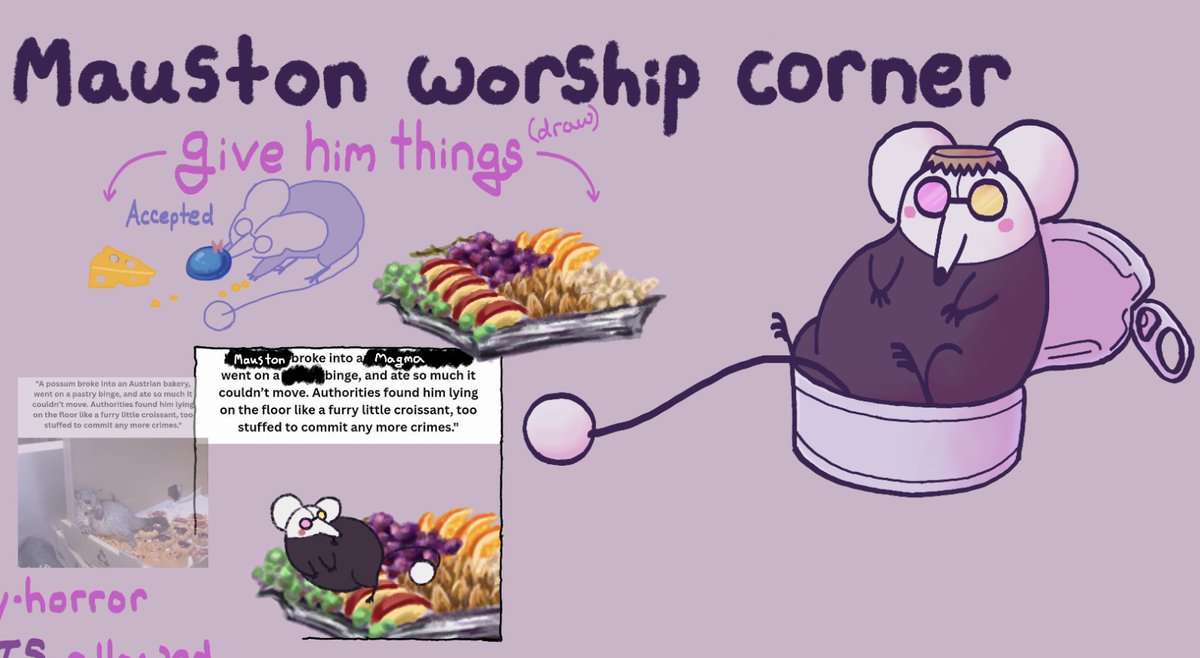 He is being fed 🙏
(I did move my addition so there's more room)

Lovely