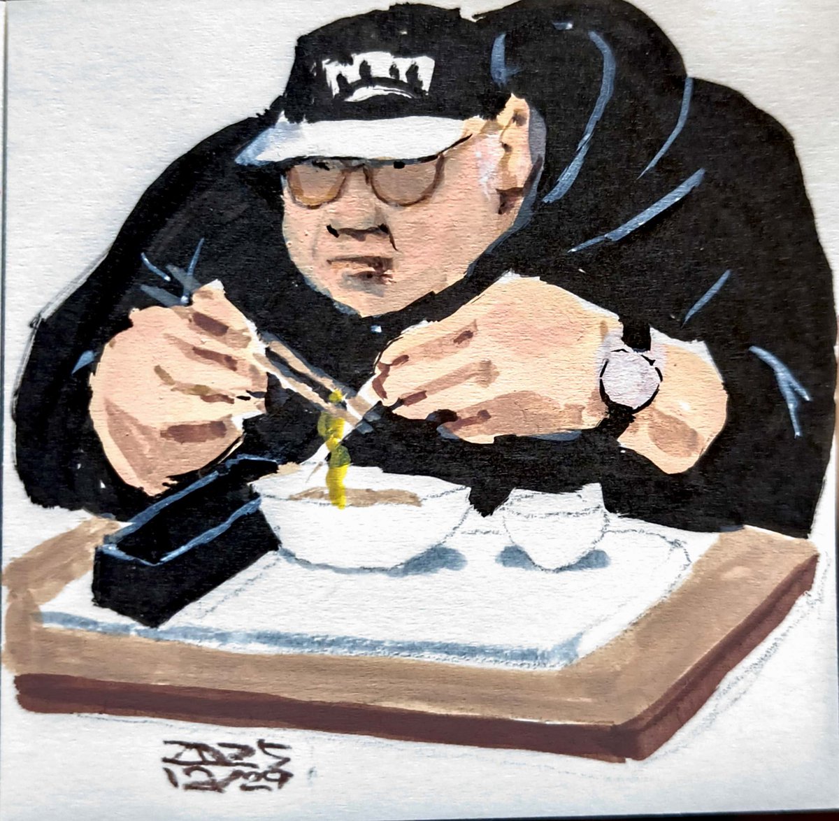 「今年はスケッチをたくさん描けて、よい1年でした 来年もよろしくお願いします」|tomokazuyoshidaのイラスト