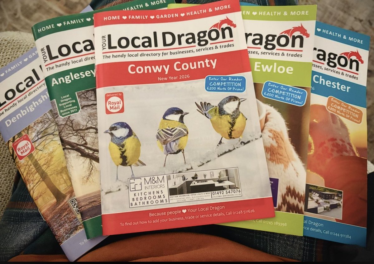 Handy local advertising directory/magazine, promoting local businesses &amp; services in your area. 
#Anglesey_and_Gwynedd 
#Conwy #DenbighshireCoast #Chester #Ewloe 
#keepithandy 👍🏼 #keepitlocal 👍🏼 

Call ☎️ 01248 511218 YourLocalDragon.com
🛍️ Shop Local 🛒 Advertise Local 📖