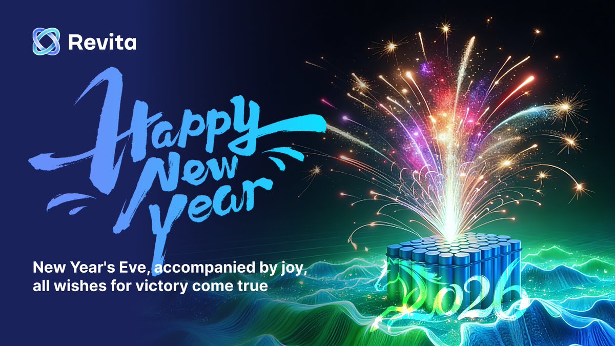 🎆 Happy New Year 2026!

Thank you to everyone building with Revita.

In the year ahead, we’ll keep bringing smart devices on-chain and turning real-world value into on-chain assets.

Here’s to a year where RWA truly scales. 🚀✨