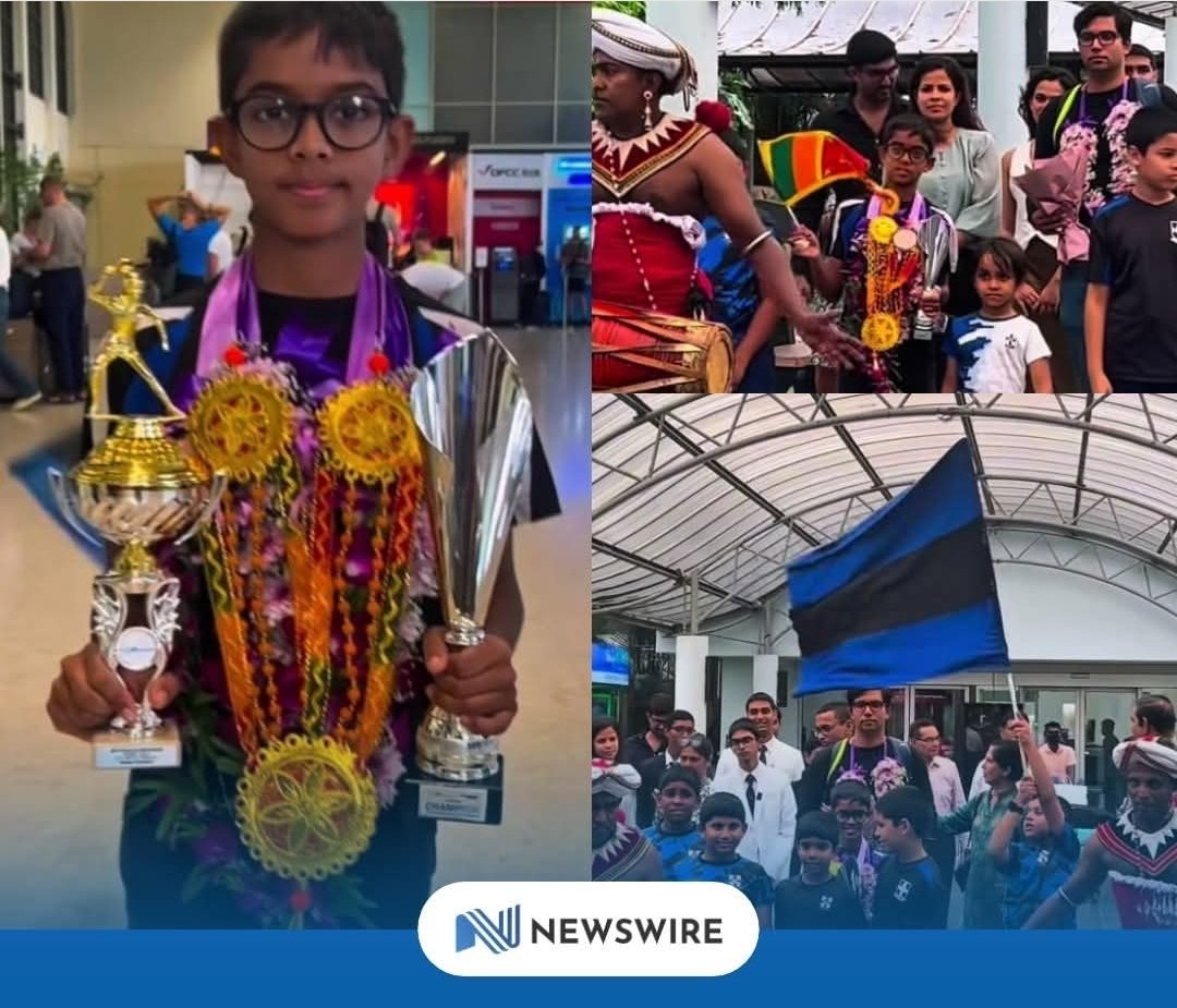 World No.1 🇱🇰🏓

Sri Lanka’s Taavi Samaraweera has climbed to world No.1 in the Under-11 boys’ table tennis rankings. The young talent is a student of S. Thomas’ College, Mt. Lavinia — a proud moment for Sri Lankan sport 🇱🇰🏓