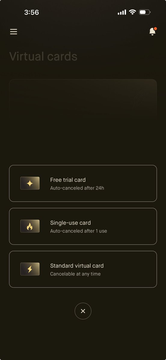 Robinhood 的卡用了快两个月。这也许是美卡的最终答案。相比 Amex/BoA 各种卡得记吃饭刷哪张，旅行刷哪张，这张卡是任意消费 3%，而且可以直接 1:1 兑换为现金。更好用的是我非常喜欢它的 Virtual Cards，可以单独几张虚拟卡来绑定不同的服务，甚至可以生成 Single-use 用于一次性使用，非常安全。