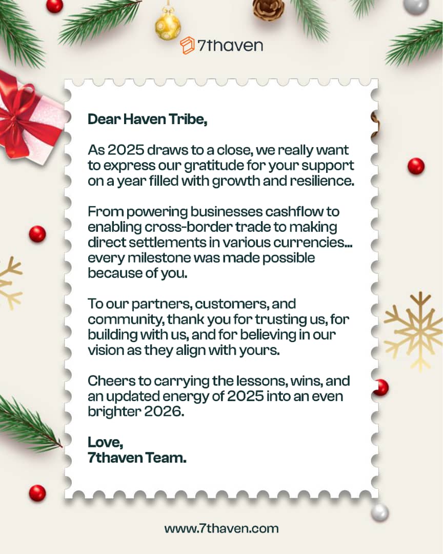 7thaven__'s tweet image. When we write our story for 2025, we'll definitely write about progress in it, but you'll be the main character in the story.

Thank you for making the journey worthwhile. You are more than just clients. You are a tribe. You are the Haven Tribe.

Cheers to more as a tribe in 2026