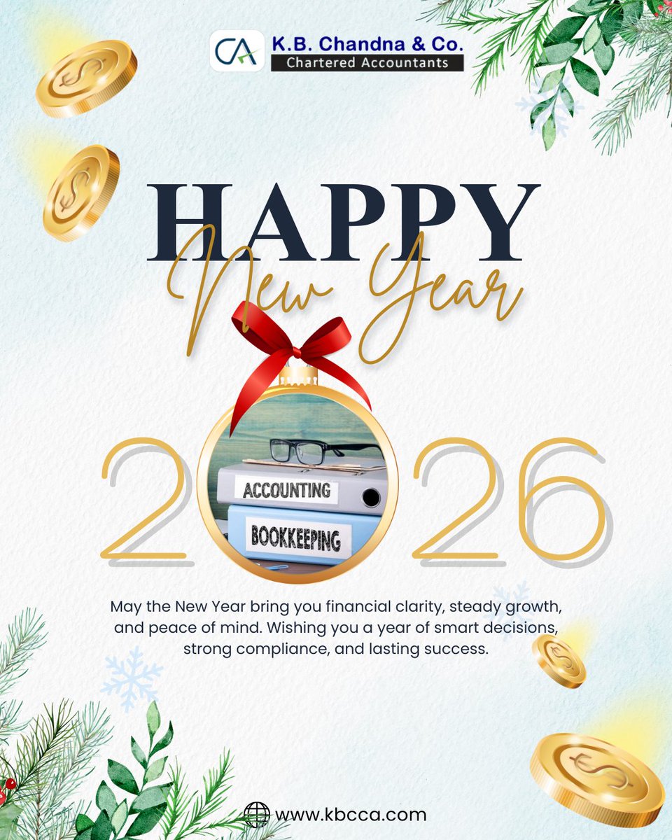 ChandnaCo's tweet photo. New Year. New Goals. Stronger Financial Foundations. 💼✨
May 2026 bring clarity, compliance, and consistent growth for your business.

Happy New Year!
.
.
.
#HappyNewYear2026 #finance https://t.co/uNJs7vVO5Y