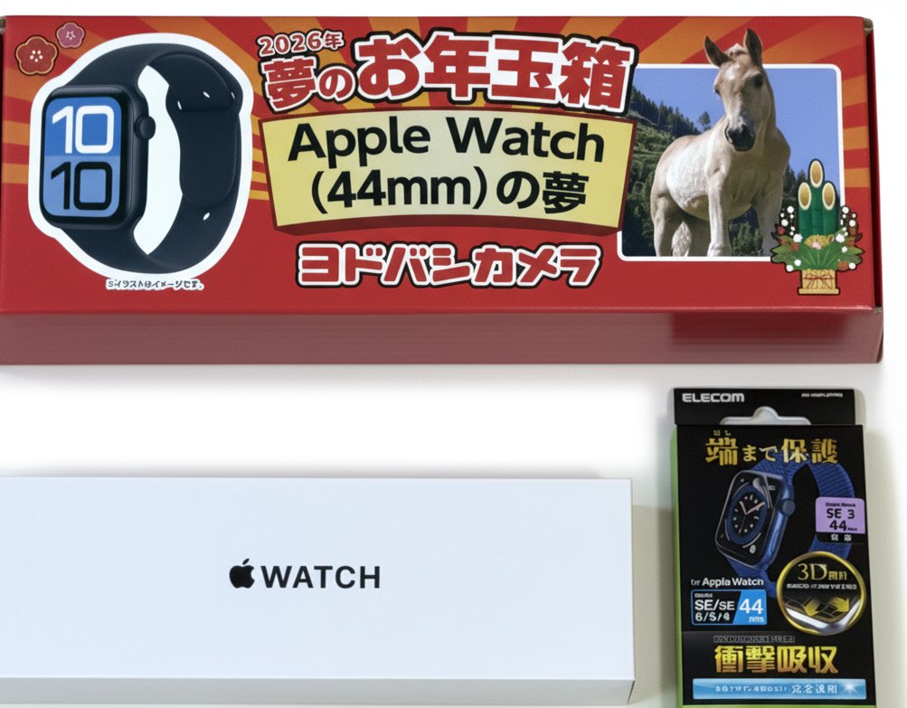 ヨドバシカメラ2026福袋 中身公開‼】 目玉の『Apple Watch 44mm