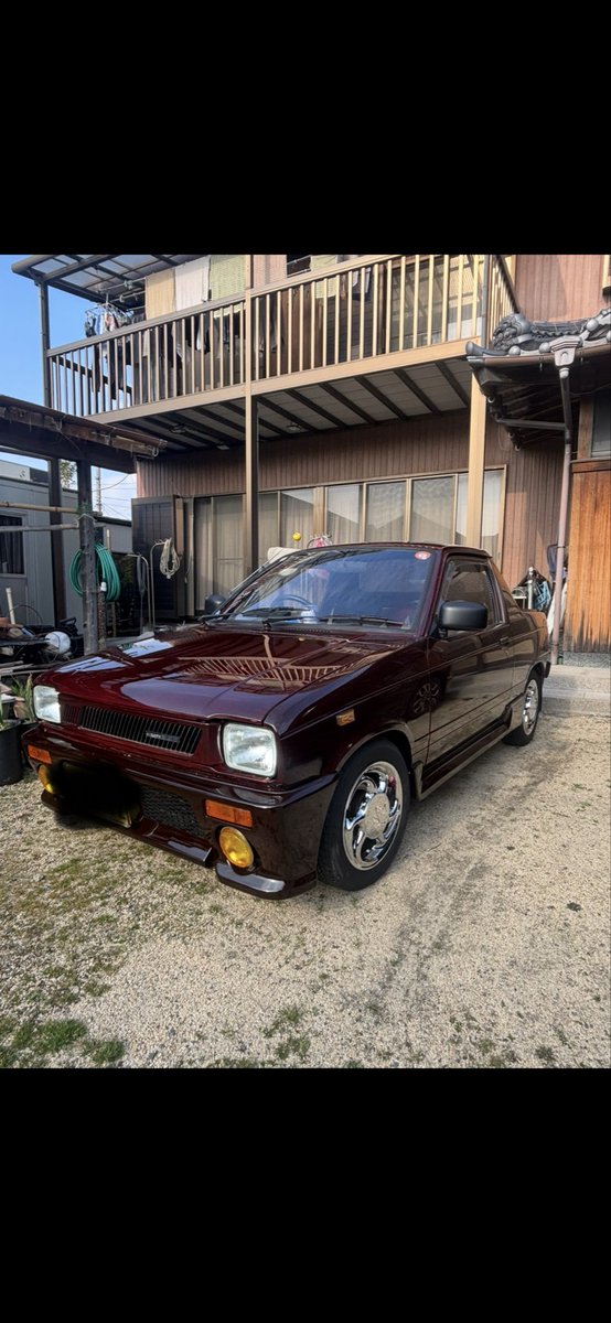 bighead90up's tweet photo. 全塗装してからワークスエアロを苦戦しながら取り付け完了！リアバンパーも入手済みなんだけどマフラーの都合で装着は来年かな？年始早々にはRECAROが届くからこれも付けなければ！

皆さん良いお年を！
#マイティボーイ
#マーボー https://t.co/hGTQl84Ssz