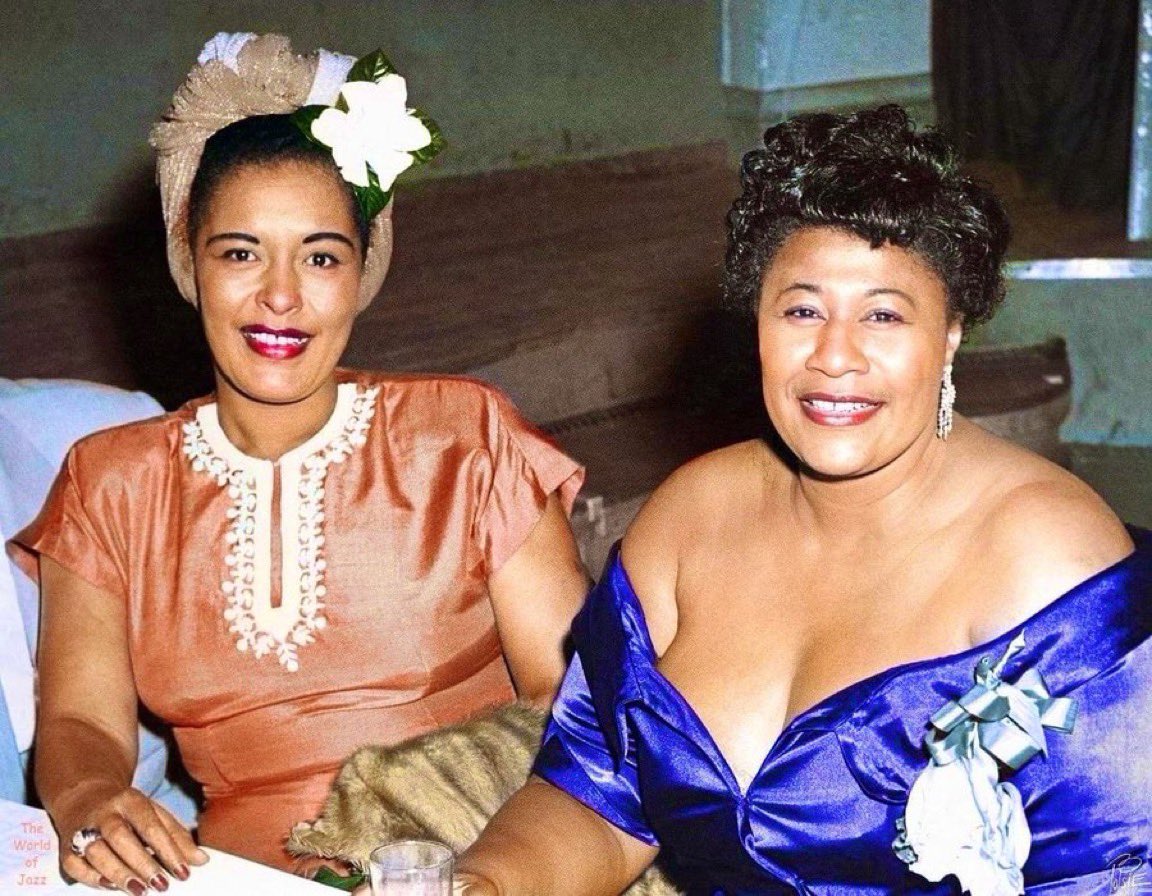 SVG__Collection's tweet image. Queens of Jazz: Billie Holiday &amp;amp; Ella Fitzgerald