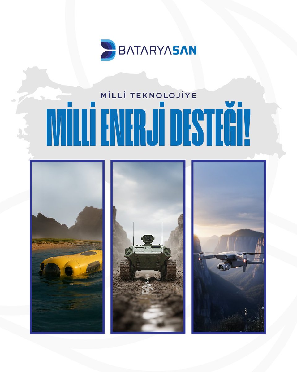 bataryasan's tweet photo. Zorlu görevlerde güvenilir enerji çözümleri Bataryasan'da!
Askerî standartlara uygun batarya sistemlerimizle her koşulda verimli ve kararlı enerji desteği sağlıyoruz.
☎ 0 352 606 06 89
📧bilgi@bataryasan.com
#Bataryasan #lifepo4akü #lityumakü #batarya #iha #ika #ida https://t.co/wS6tLvWmt5