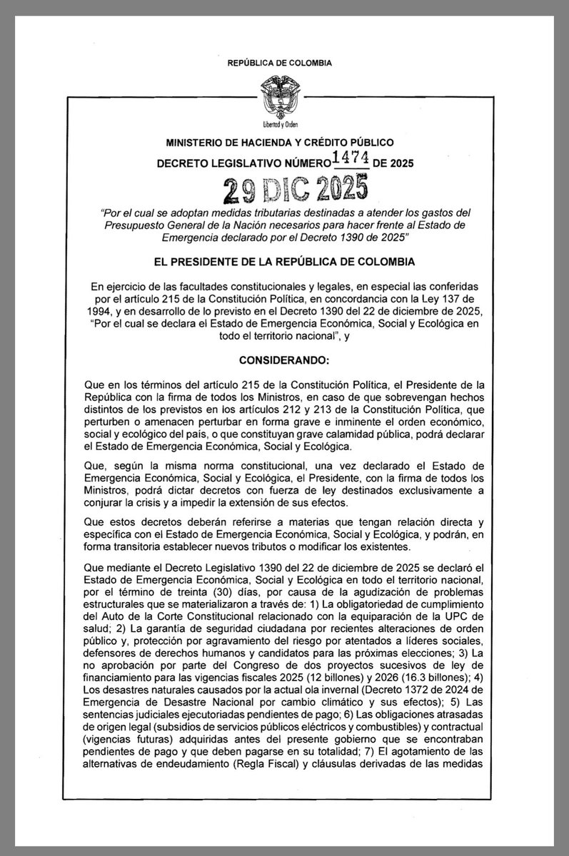 yhonylee's tweet photo. Ha sido publicado el decreto de medidas tributarias de emergencia económica https://t.co/DNmnm8uaTl https://t.co/PowkrOzsJp