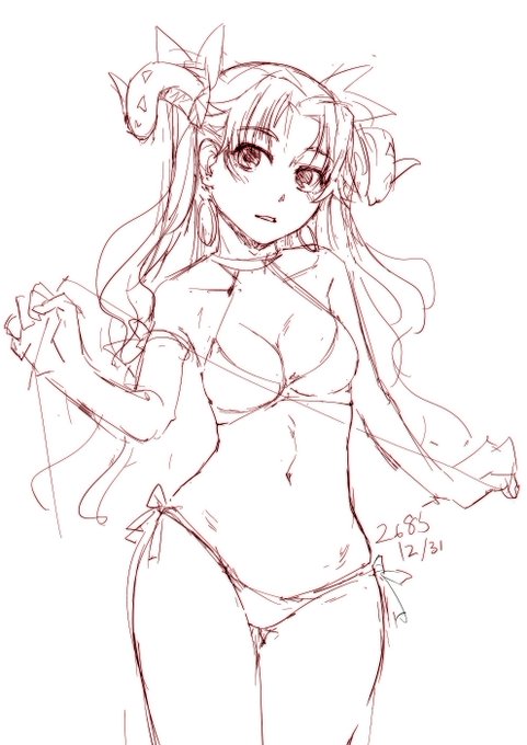 第2部終章のトドメの一撃を豪快に決めてくれた、宇宙のエレシュキガルの謎ラクガキを以て本年の描き納めといたします。
皆さんどうぞ良いお年を✨ 