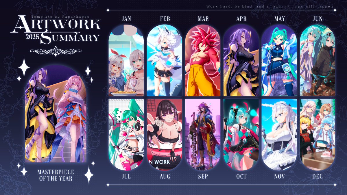 I hope next year will be a more productive year!! >.<
#ArtSummary2025