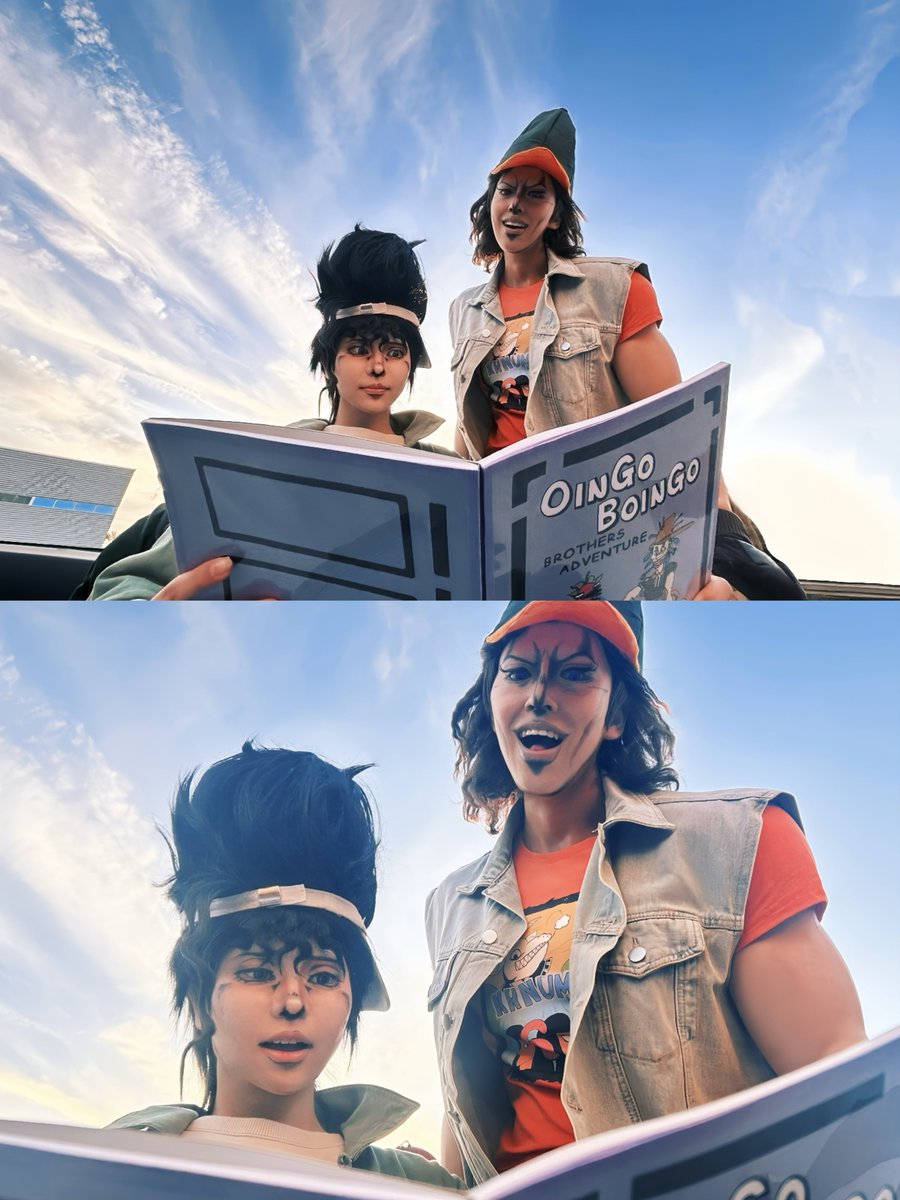 cos
JJBA part3 / オインゴ・ボインゴ兄弟

『こ…こ…こ…こんなに
　　　　　　予言がはっきりと』

　　　『やったー！』

 #C107_cos