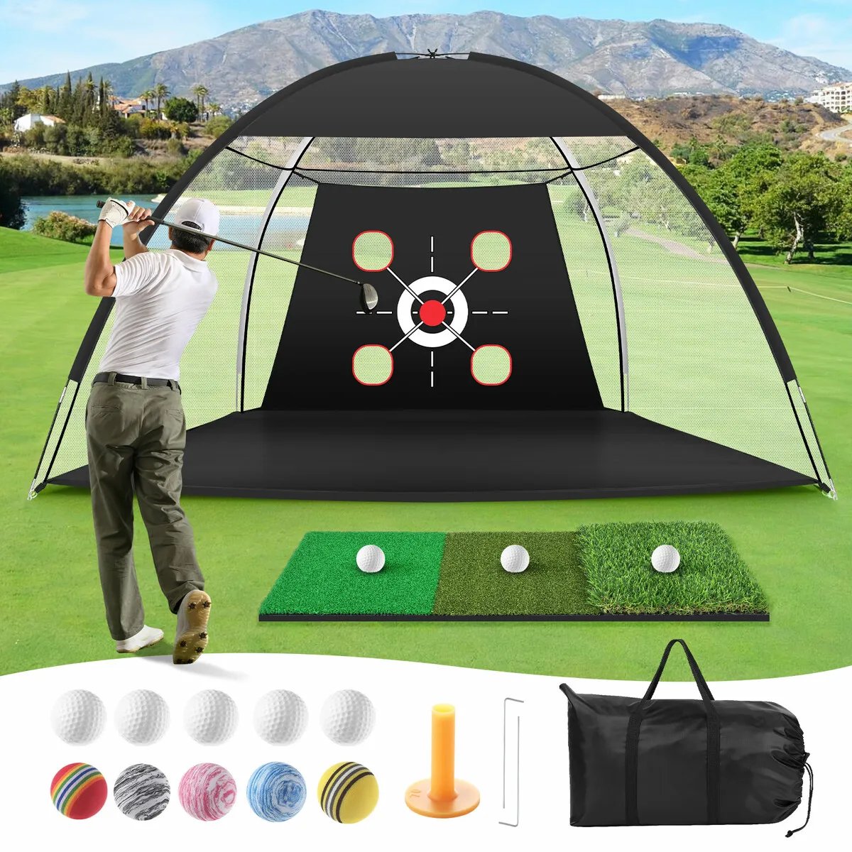 CrazySalesAus's tweet image. 3m Golf Practice Net
bit.ly/3MXwsEs
#golftraining #golfpractice #hittingdrills #chipping #puttingmat #golf