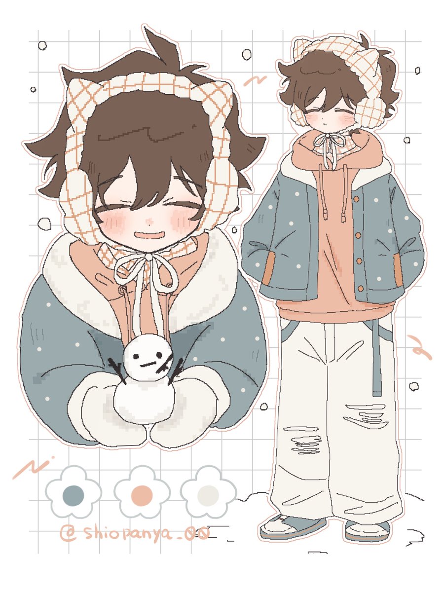 描き納めにレオくん⛄️