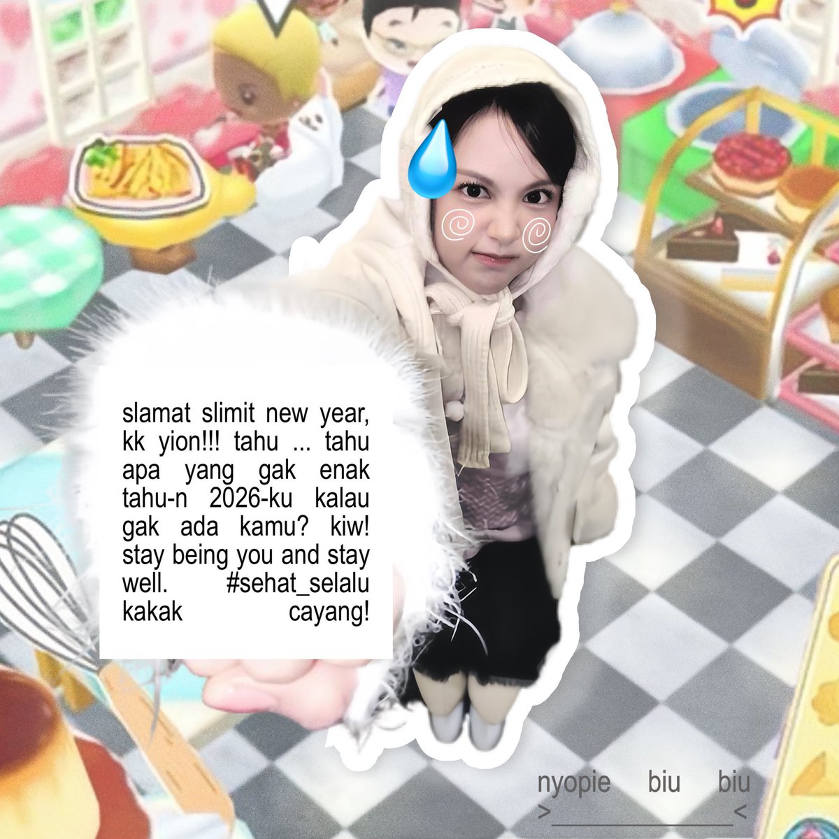 received a love letter from kak nyopie :3 makamci ya carmen cabang BA >_<