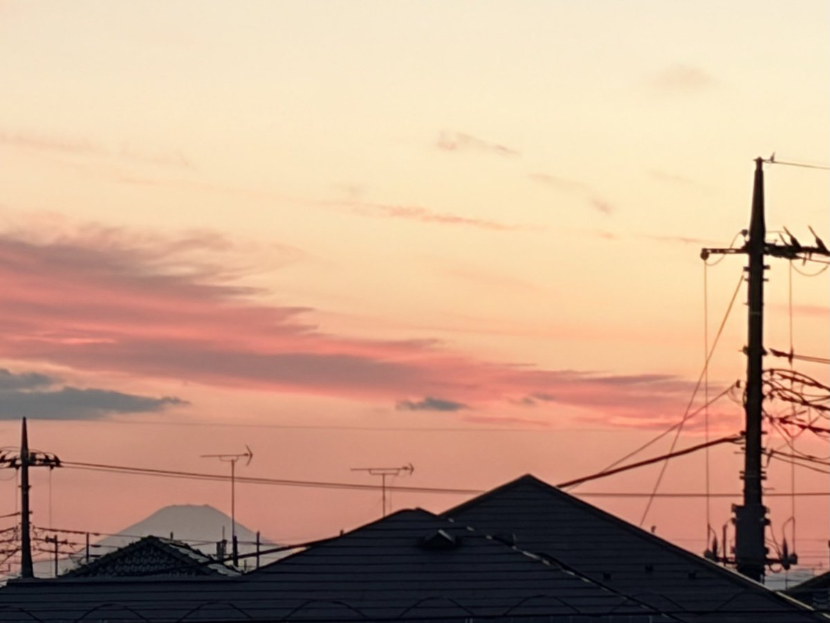 夕焼け。