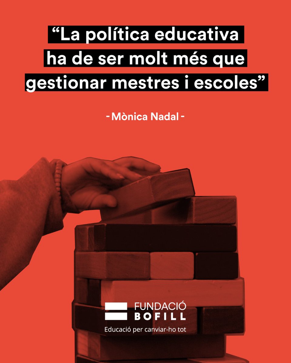 "El 6% del PIB no és només una fita pressupostària; és una decisió de país, és moral i és política”, <a href="/mnadalanm/">Mònica Nadal</a>.

Un finançament més just i ajustat a les necessitats dels centres és clau per garantir que el sistema educatiu pugui complir la seva missió.

fundaciobofill.cat/noticies/monic…