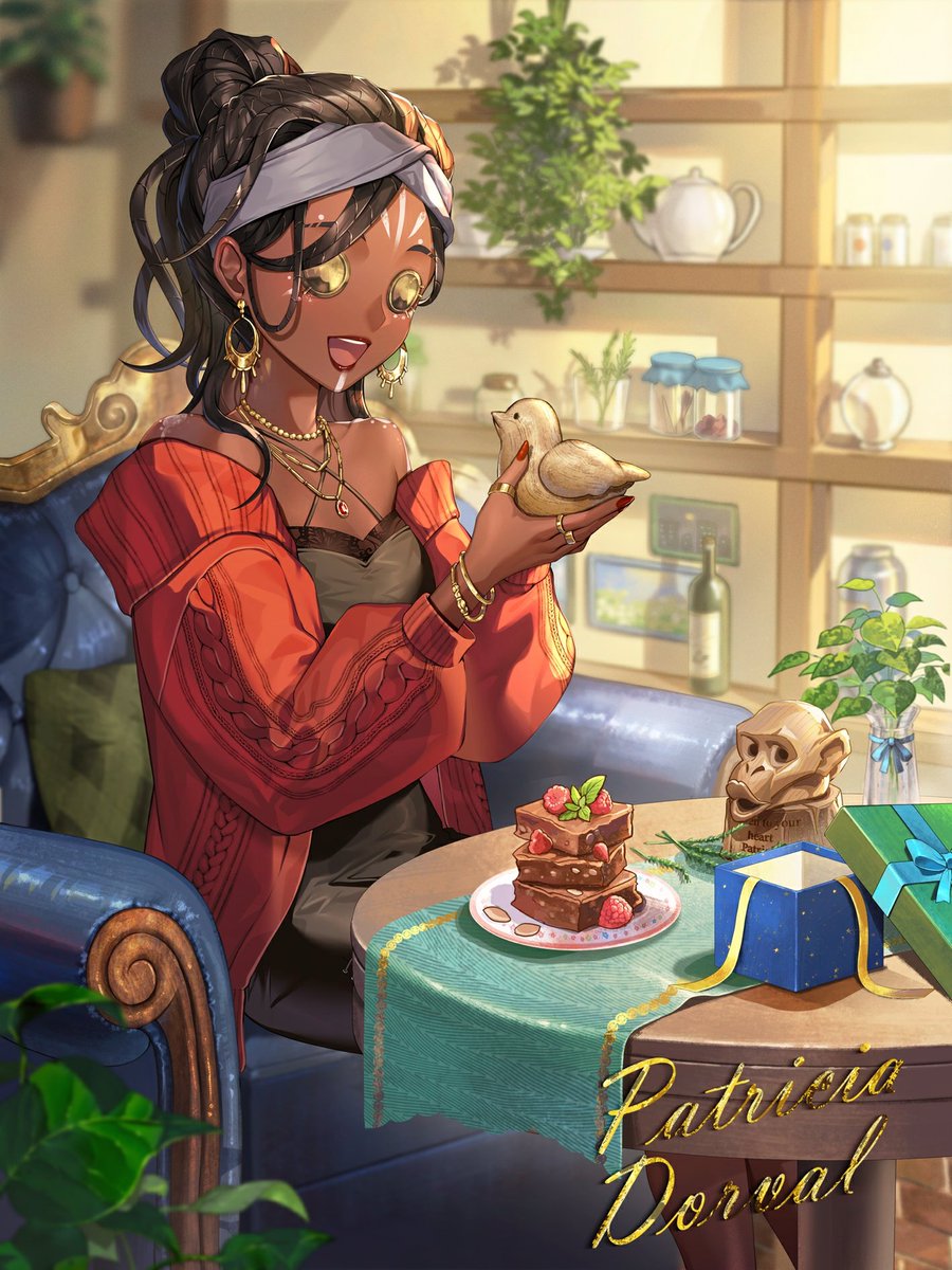 GameIdentityV's tweet image. Dear Visitors,
Swapped the Ape Curse for a latte and some vintage china. Even an Enchantress needs a cozy afternoon off. 
The only hex I'm casting today is for extra sugar. Happy Birthday, Patricia.
P.S. Which cake should I manifest next?
#IdentityV #Enchantress