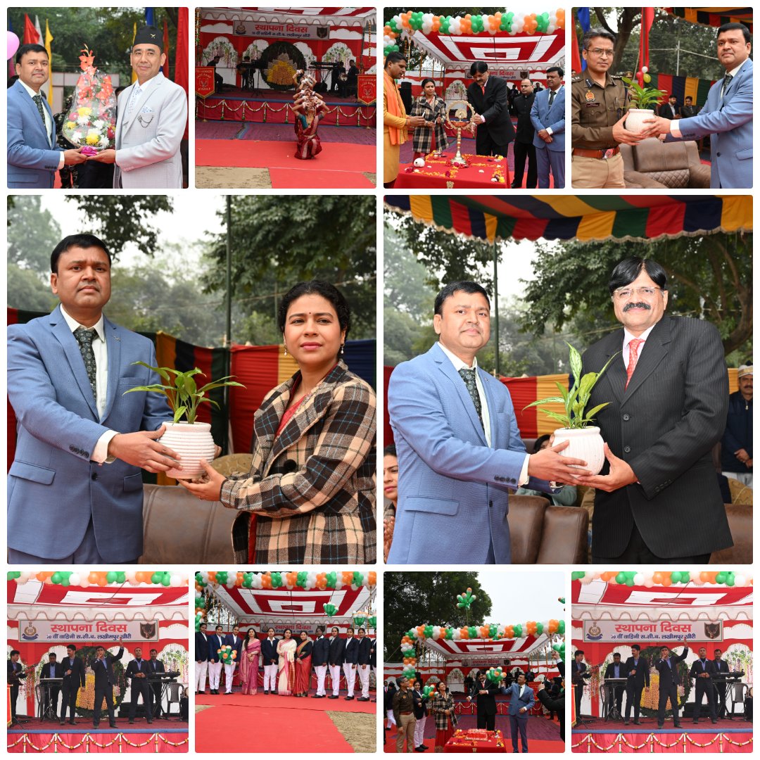 70BnSSB_INDIA's tweet photo. 70वीं वाहिनी #SSB, लखीमपुर खीरी द्वारा 8वां स्थापना दिवस हर्षोल्लास व सांस्कृतिक गरिमा के साथ मनाया गया 🇮🇳
जवानों व उनके परिवारजनों की प्रस्तुतियों ने समारोह को यादगार बनाया।
जय हिन्द | जय भारत
#SSB #FTRSSBLKW #SSBFoundationDay #SSBPride https://t.co/FIusSJyAIB