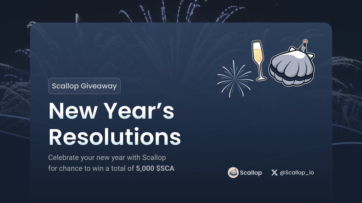 🥂New Year Resolutions with Scallop

2025 had been an amazing year with our Scallopers, with lots of new developments and events hosted.

As we take this time to look back and reflect, we would like to know our Scallopers' New Year resolutions!

To celebrate the new year and give