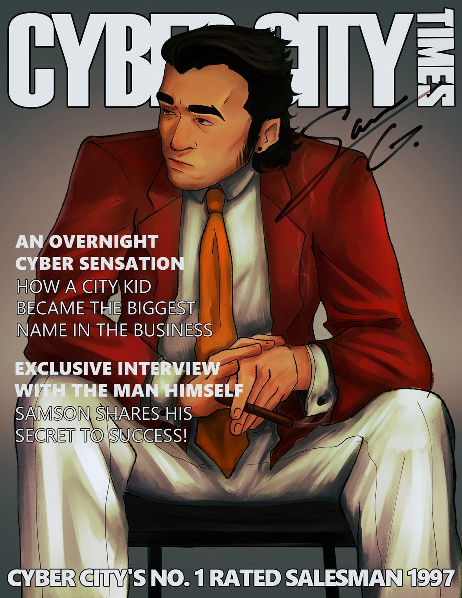 Cyber City's 1997 Man of the Year! I hear he's planning on collaborating with some TV star... anyone know what that's about?
#spamton #deltarune