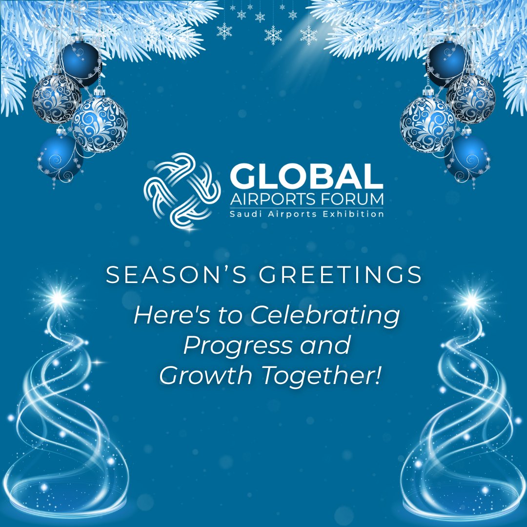 SaudiExhibition's tweet image. Season’s Greetings!

Together, we move forward, building connections, driving progress, and strengthening the aviation community. 

Wishing you a successful and inspiring year ahead.

#GlobalAirportsForum #SeasonGreetings #AviationCommunity #FestiveSeason