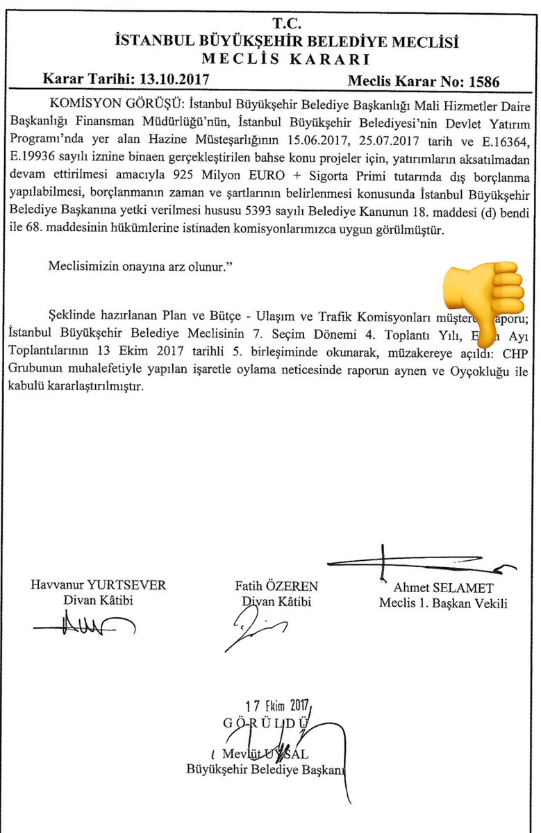 2017 yılında “HAYIR” oyu kullandıkları bir projenin 8 YIL sonra raylarında poz veren,

Geçmişte durdurmak istedikleri projeyi bugün sürdürdükleri için düğün dernek kutlama yapan anlayışa CHP SİYASETİ denir. 

Vizyonları budur.
