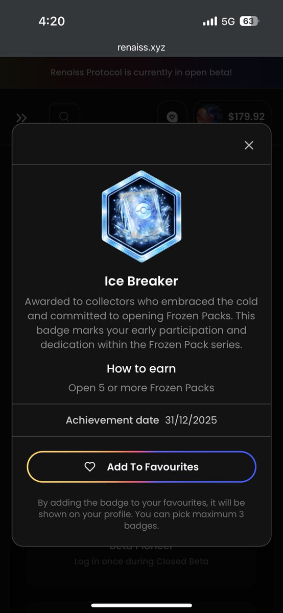 有參加抽frozen pack並抽滿五包的朋友們
可以claim 了！
<a href="/renaissxyz/">Renaiss Protocol</a> 
#Renaiss