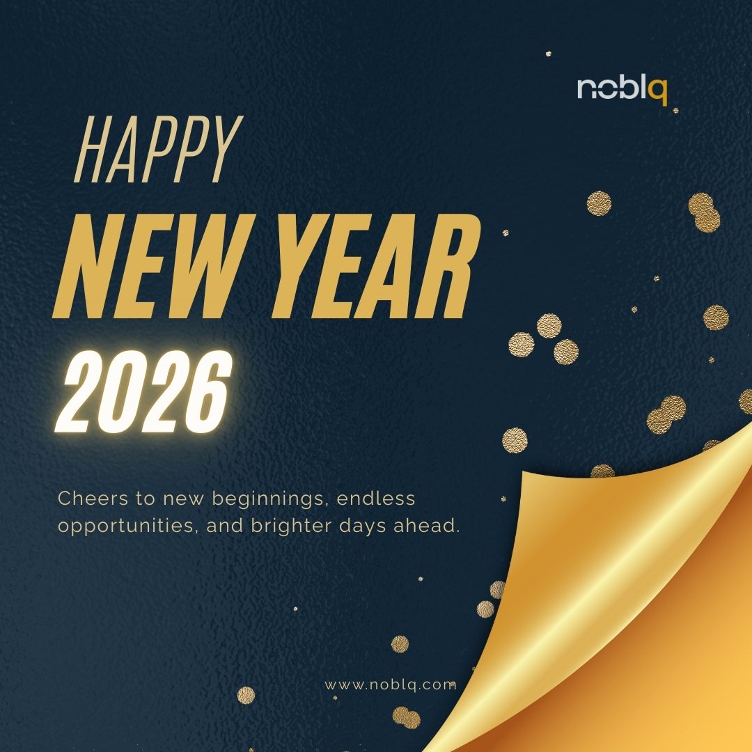 Noblq wishes you a New Year - 2026 filled with fresh starts, new dreams, and endless possibilities!!! 💫 🥂 
#newyear2026 #freshbeginnings