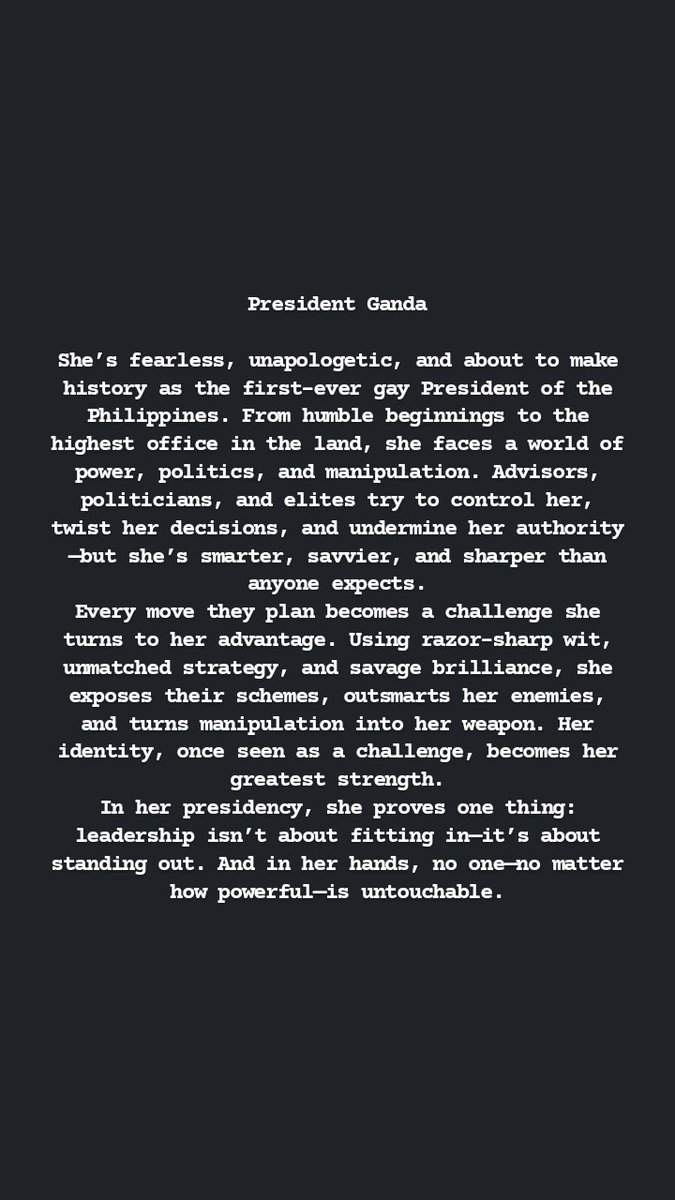 PressFreedomPHi's tweet photo. I would love to see Vice Ganda as the President of the Philippines in a movie. ๐โ๏ธ Savage, fearless, and unapologetically herselfโyes, please! ๐
#PresidentGanda @vicegandako #DreamRole #callmemotherday #MMFF52 https://t.co/TqvPhw344X