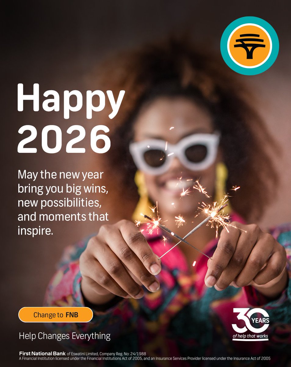 Here’s to beautiful moments ahead and a year worth celebrating. Who are you spending the first day of 2026 with? #FNBLove