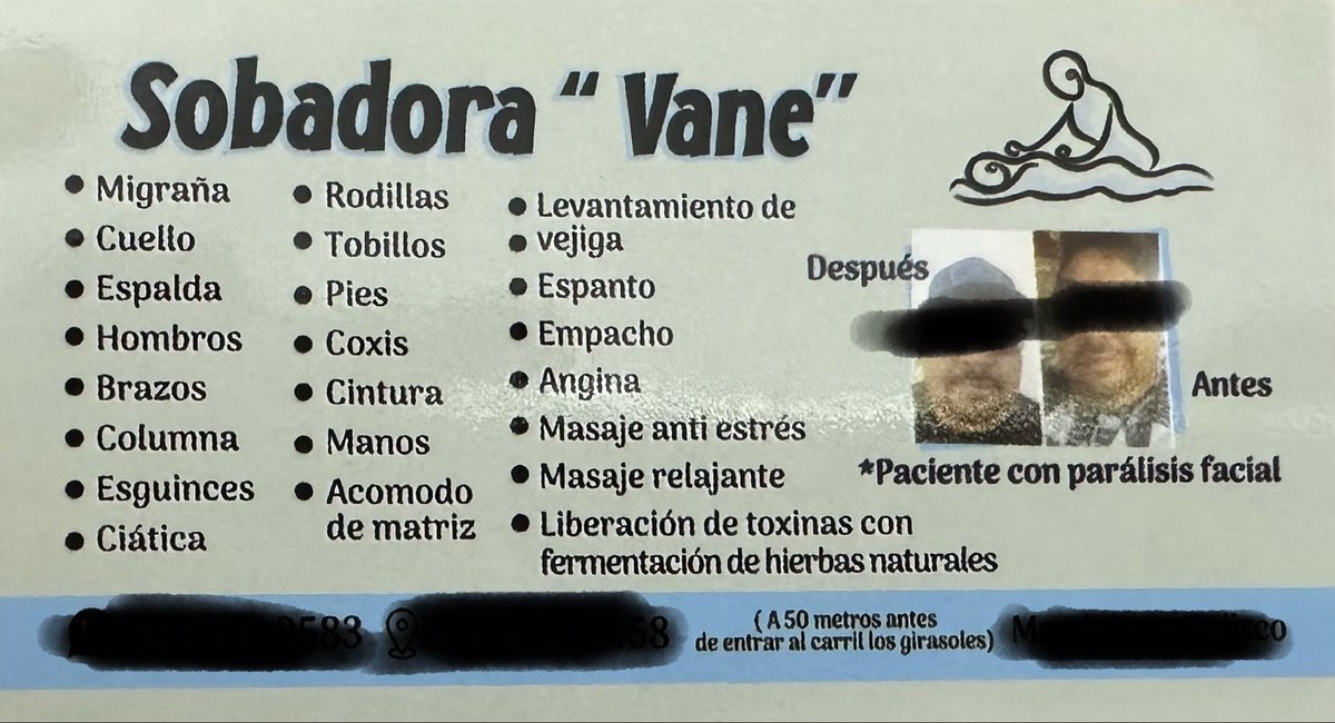 drluisglezp's tweet photo. Por cosas así a veces digo si valió la pena estudiar medicina… 🫣… mejor me voy de sobador, hasta tarjetas de presentación tienen… en fin.
#Sobador #Mexico #Salud https://t.co/10Zq3jjxeq