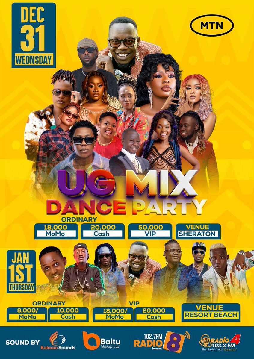 This is the day that the lord has made 🎶

For bookings: Call 0752443312

See you at the Sheraton Hotel, Kampala today. 

#UGMixDanceParty25 || #Radio4At7