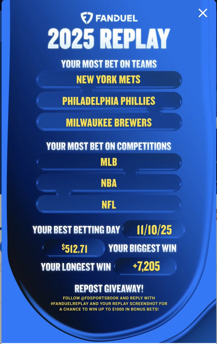 Daneyse25's tweet photo. #FanDuelReplay https://t.co/2S6C6Q3M2Q