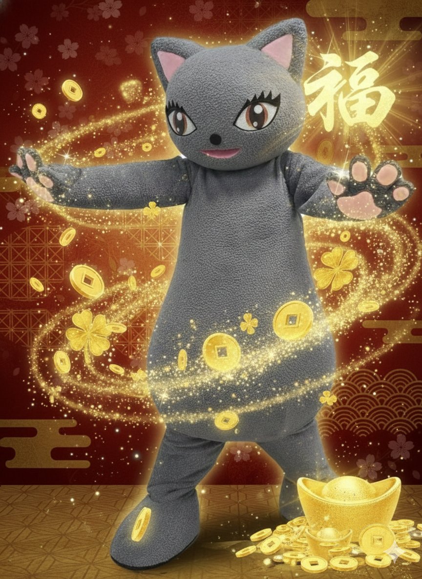 2025年もあと少し🐍
2026年、みにゃさまに福が来ますように！
／
福💛にゃー🐾
＼
良いお年をお迎えください🐴