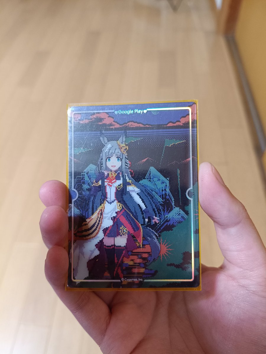 comet8191's tweet photo. GooglePlay大感謝祭のウマ娘トレカが届きましたスティルとクロノで大満足 https://t.co/byxweO7XDI