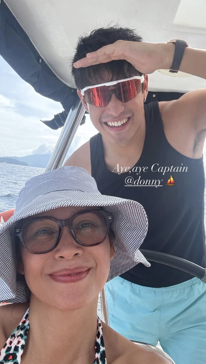 IG • <a href="/donnypangilinan/">Donny</a> spotted on @.mommymaricel's story ✨

“Aye, aye Captain @.donny ⛵️”

#DonnyPangilinan