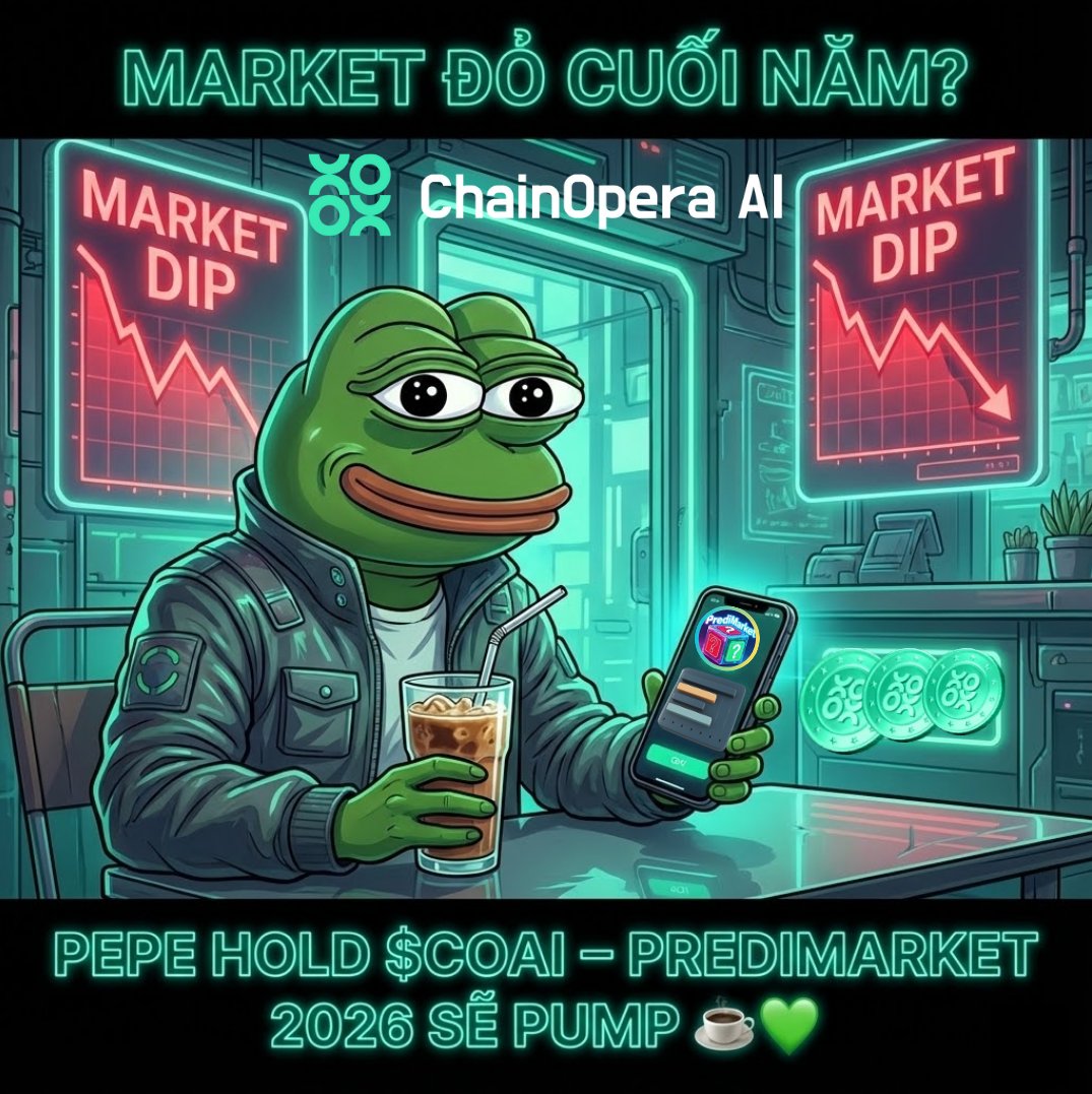 ducpickbigwin's tweet photo. PrediMarket Agent ChainOpera AI - Trader Việt Nam cuối năm vẫn chill như thế này đây ☕😂
Hold $COAI chờ 2026 pump mạnh anh em ơi!
@ChainOpera_AI #COAI #coaicontent #PrediMarket https://t.co/1GPiXpiWgb