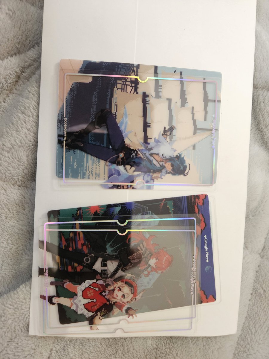 原神のクリアカードが、GooglePlayので当たった！ ガイア、ディルック