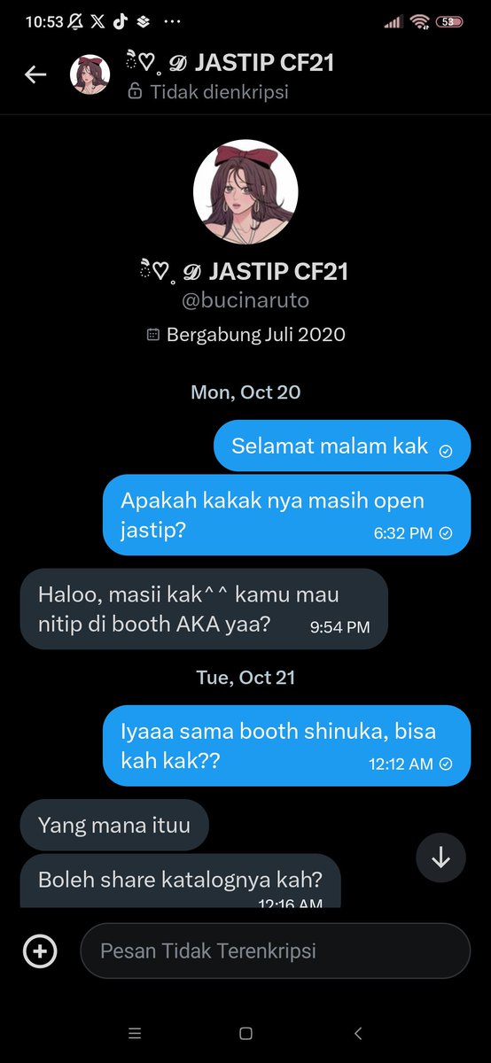karor_0v's tweet photo. PLEASE HELP RT!!! 
jadii, aku tu pengen jastip buat barang barang di cf, aku jastip ke @bucinaruto, awalnya chat nya di x trus disurh pindah ke whatsapp trus udh selesai pesen dan udah ku bayar (barang cf) dan udh ku kirim juga bukti tf nya habis cf, https://t.co/W3lL5EJBOv