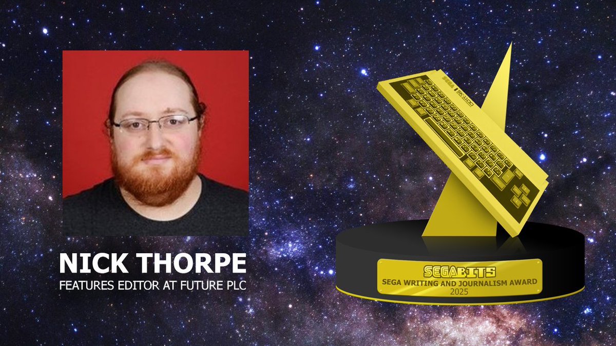 On this year's SEGAbits year in review show we introduced a new award celebrating SEGA Writing and Journalism, which we awarded to Nick Thorpe of <a href="/RetroGamer_Mag/">Retro Gamer</a>  - Thank you for everything Nick, you will never be forgotten.