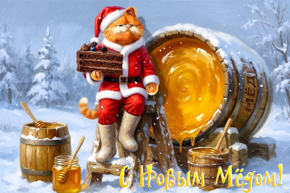 С наступаюсчим Новым Мёдам! 
#скорановый
#новае