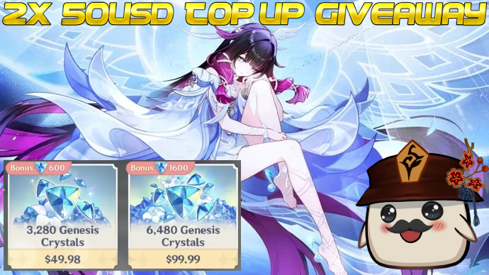 Steamypot's tweet image. NEW YEAR GIVEAWAY! Splitting the $100 to (2) $50 top ups so we have 2 winners! 1 here on X &amp;amp; via raffle on stream! 

💎 Follow me here and Twitch
💎 💙 + RT ( eligibility for x drawing)
💎Are you gonna use it for Columbina or Varka?

Ends Jan 14, 2026! 
#GenshinImpact #ldshop