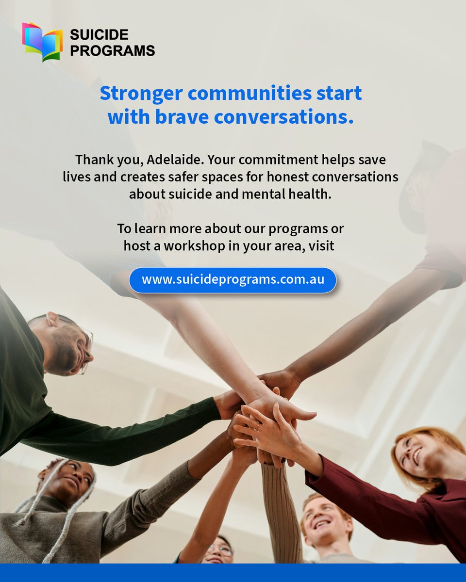 suicideprograms's tweet photo. Our Adelaide workshop brought together volunteers from migrant communities for shared learning. Built with local voices, it reflected real experiences, a reminder that suicide prevention starts with community.
https://t.co/A5cxk0MC78

#CommunityCare #SuicidePrograms #Adelaide https://t.co/iRKoJOTotz