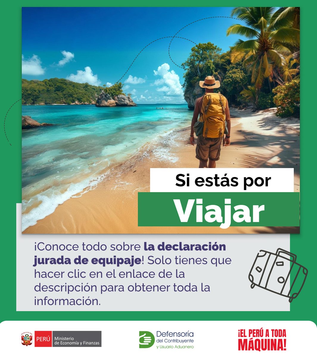 DefContrib's tweet image. #Viajeros
Si desean tener más información sobre qué es la declaración jurada de equipaje, los invitamos a 😎🫱 youtu.be/tSej3mvUFuY?si…