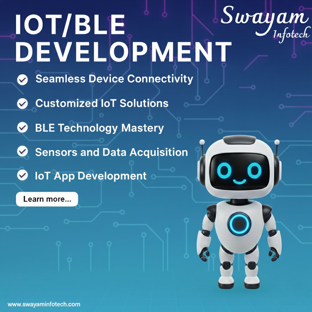 swayaminfotech's tweet image. 📷 Our expertise ensures reliable, scalable, and secure implementations, bringing your vision to life in the rapidly evolving landscape of IoT and Bluetooth Low Energy (BLE). 
.
#IoTDevelopment #BLETechnology #SmartDevices #ConnectedWorld #WirelessInnovation #swayaminfotech