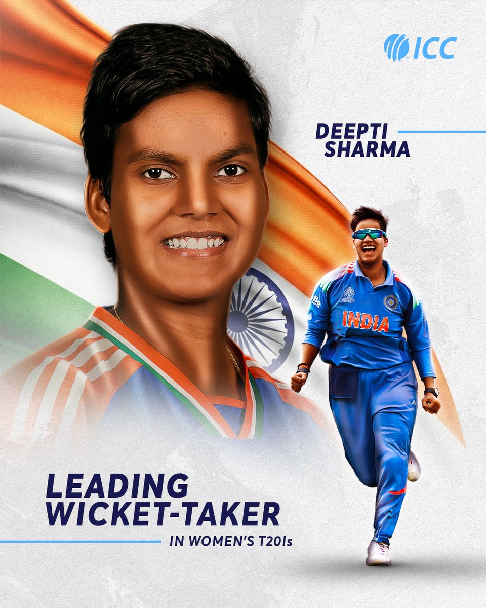 vivek23mishra's tweet image. Deepti Sharma has made history, becoming the bowler with the most wickets in women's T20 cricket.✌
#INDvSL